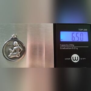 Sterling Virgo pendant